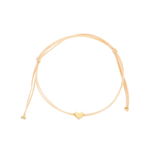 Handmade Minimalist Gold Heart Bracelet for Women Adjustable Weave Braided Rope Bracelets Simple Cuff Jewelry Accessories Cordao