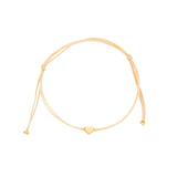 Handmade Minimalist Gold Heart Bracelet for Women Adjustable Weave Braided Rope Bracelets Simple Cuff Jewelry Accessories Cordao